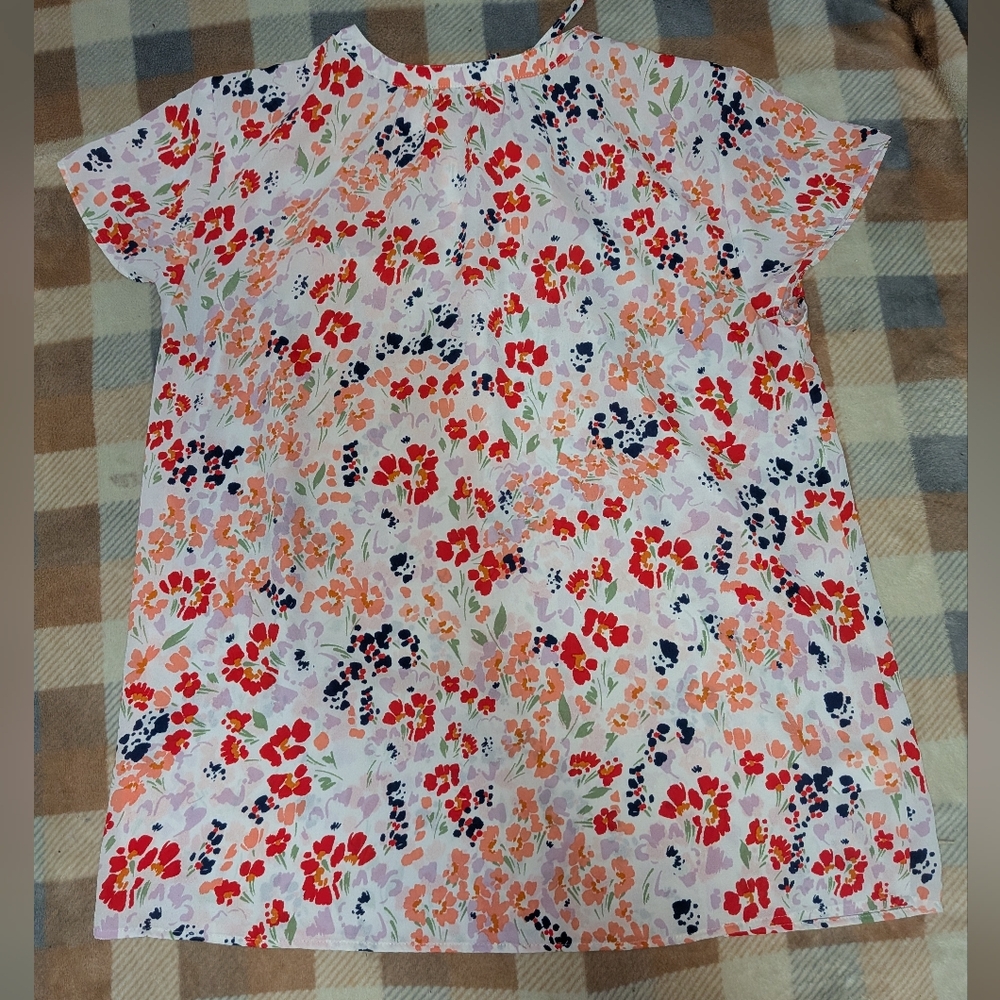 Ann Taylor Factory Multi-Color Floral Confetti Print Top Size Small - Picture 5 of 5